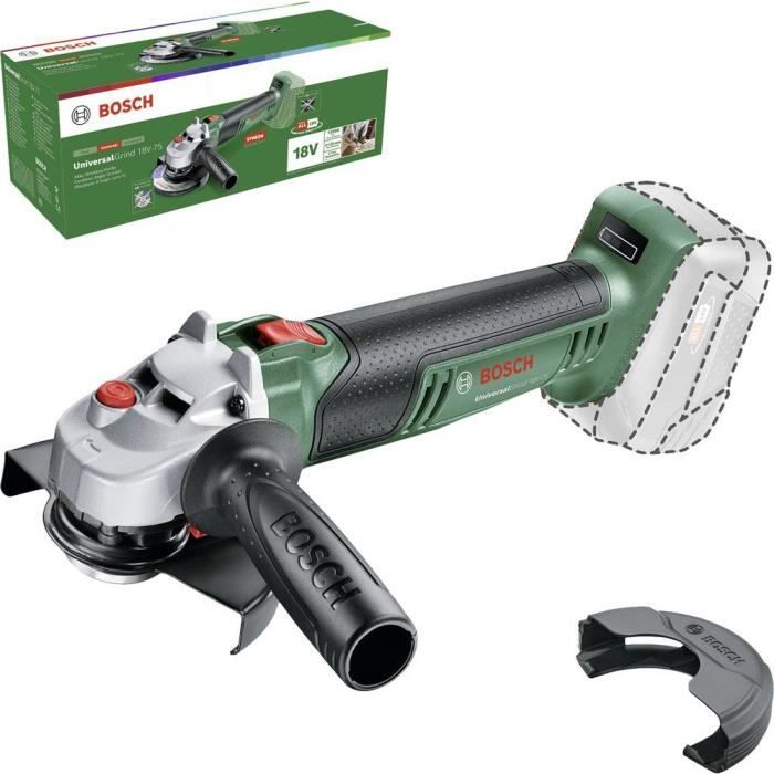 Meuleuse angulaire - BOSCH - UniversalGrind 18V-75 - 125mm - Sans fil - 750W