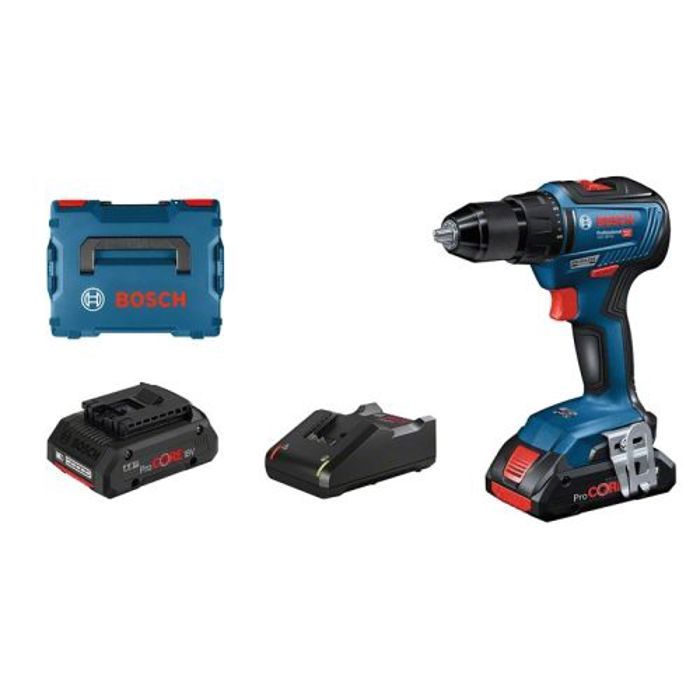 Bosch Professional GSR 18V-55 drill-driver + 2 ProCore 4.0Ah batteries + L-BOXX - 06019H5204