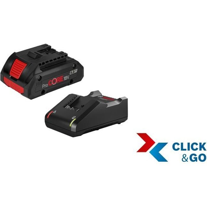 Bosch Professional ProCORE 18V 4.0Ah battery set + GAL 18V-40 charger - 1600A01U7U