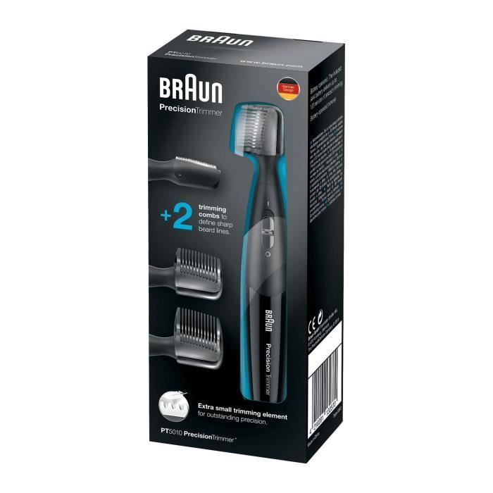 Tondeuse de prÈcision BRAUN PT5010 - Rechargeable - Autonomie 120 min - Noir