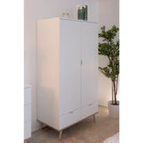 Armoire de chambre - GÖTEBORG 61 - Chene sonoma / Blanc - 2 portes battantes - 90 x 55 x 180 cm