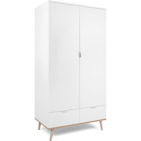 Armoire de chambre - GÖTEBORG 61 - Chene sonoma / Blanc - 2 portes battantes - 90 x 55 x 180 cm