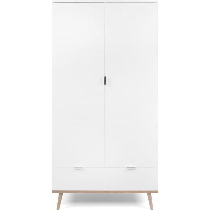 Armoire de chambre - GÖTEBORG 61 - Chene sonoma / Blanc - 2 portes battantes - 90 x 55 x 180 cm