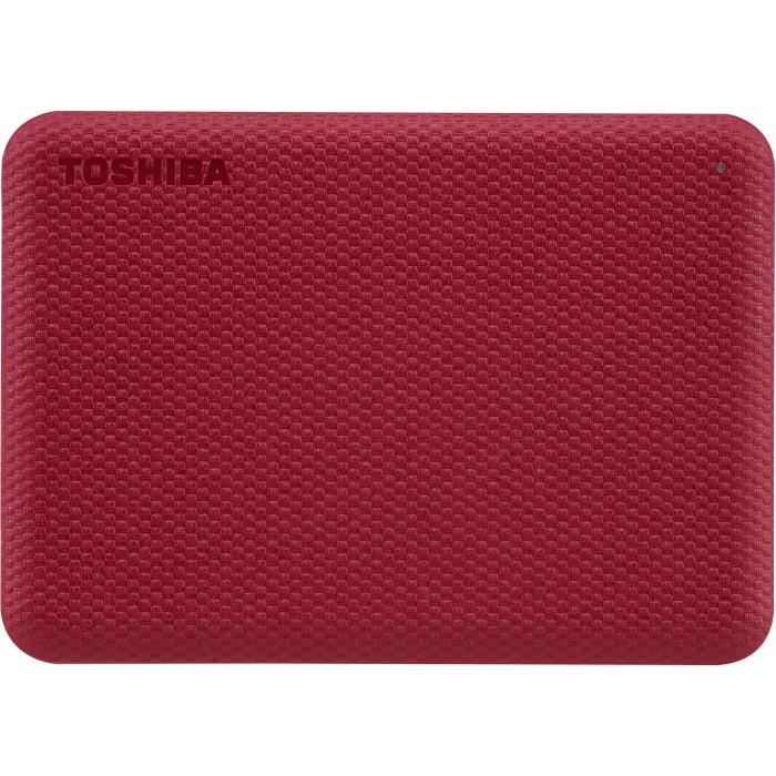 Disque dur externe - TOSHIBA - Canvio Advance - 1 To - Rouge