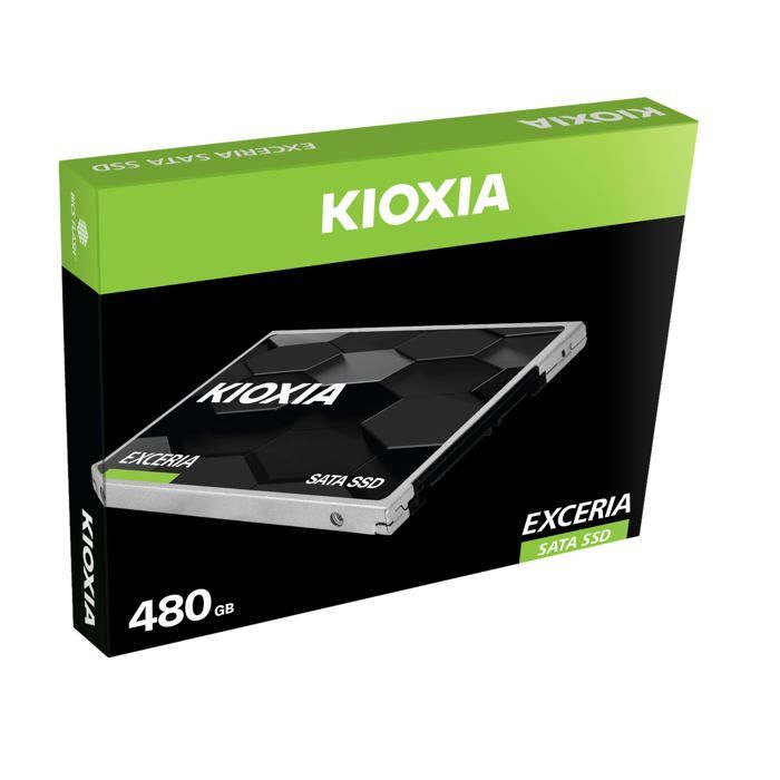 SSD - KIOXIA - EXCERIA - 480 Go, 2.5, 555 Mo/s lecture, 540 Mo/s écriture, 6 Gbit/s, pour ordinateur portable