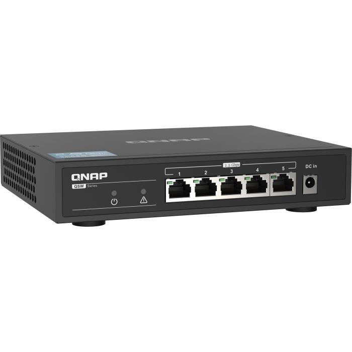Switch - QNAP - QSW-1105-5T - 5 ports 2,5 GbE, 802.3x