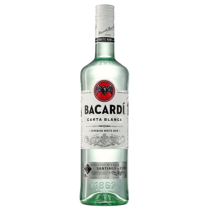 Rhum Bacardi Carta Blanca - Rhum blanc - Puerto Rico - 37,5%vol - 100cl