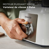 Robot multifonction - KENWOOD - MultiPro Express - 1000 W - 3 L - 2 vitesses - Blender 1,5 L - Blanc