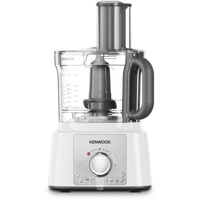 Robot multifonction - KENWOOD - MultiPro Express - 1000 W - 3 L - 2 vitesses - Blender 1,5 L - Blanc