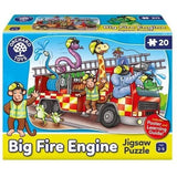 Puzzle - ORCHARD - Big Fire Engine - 20 pieces - Multicolore - Pour enfants a partir de 24 mois