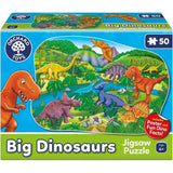 Puzzle Les dinosaures - ORCHARD - 50 pieces - DÈveloppe la coordination et les compÈtences observationnelles