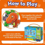 Puzzle Les dinosaures - ORCHARD - 50 pieces - DÈveloppe la coordination et les compÈtences observationnelles