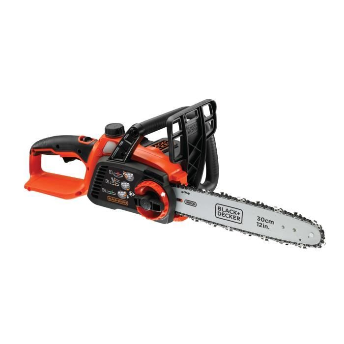 TronÁonneuse BLACK+DECKER 30 cm 36V 2 Ah GKC3630L20-QW - Tendeur De ChaÓne Sans Outil