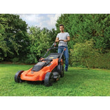 Tondeuse sans fil + 2 batterie 2Ah + chargeur - BLACK&DECKER - CLMA4820L2-QW - 36V - 48cm - Mulching, éjection latérale ou bac 50L