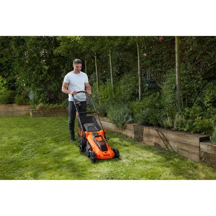 Tondeuse sans fil + 2 batterie 2Ah + chargeur - BLACK&DECKER - CLMA4820L2-QW - 36V - 48cm - Mulching, éjection latérale ou bac 50L