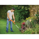 Coupe-bordure électrique BLACK+DECKER - ST1823 - 18V - 25 cm - Avec batterie 18 V - tete pivotante