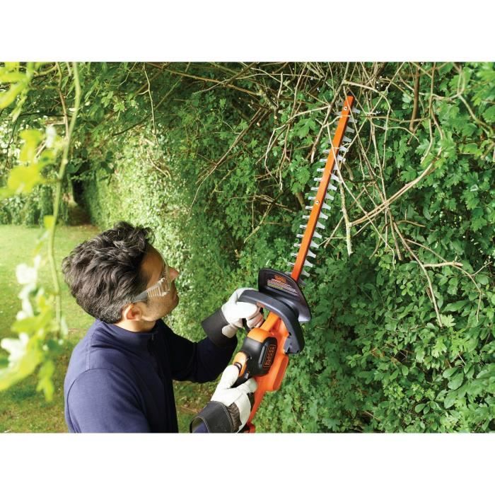 Taille-haies électrique sans fil + batterie 2Ah + chargeur - BLACK&DECKER - GTC18452PC-QW - 18V -Lame 45cm