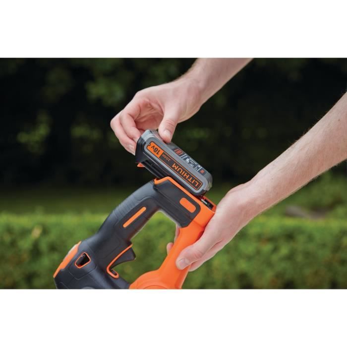 Taille-haies électrique sans fil + batterie 2Ah + chargeur - BLACK&DECKER - GTC18502PC-QW - 18V - Lame 50cm