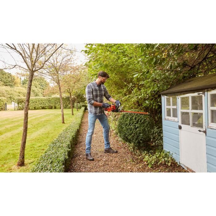 Taille-haies électrique filaire - BLACK&DECKER - BEHTS501-QS - 600W - Lame 60cm