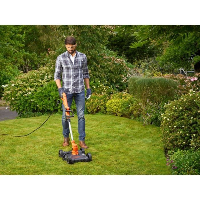 Coupe-bordures 3 en 1 électrique filaire - BLACK&DECKER - BESTA530CM-QS - 550W - 30cm - dresse-bordures + tonte