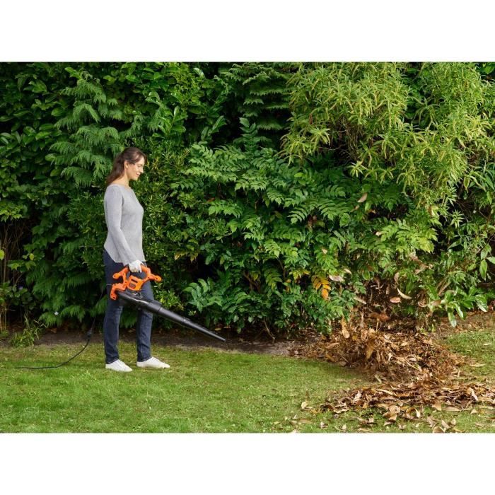 Aspirateur souffleur broyeur filaire BLACK+DECKER - BEBLV260-QS - 2600W - Sac 40L  - Systeme bi-tube
