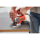 Scie sauteuse filaire - BLACK&DECKER - BES610K-QS - 650W - Profondeur de coupe 90mm - Avec mallette de transport
