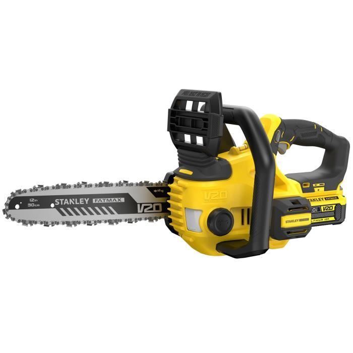 Tronçonneuse éléctrique sans fil + batterie 4Ah + chargeur - Stanley Fatmax - SFMCCS630M1-QW - 18V - 30cm