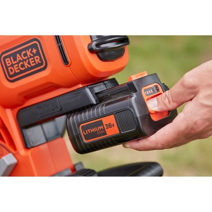 Aspirateur souffleur broyeur sans fil BLACK+DECKER - BCBLV3625L1-QW - 36V - Avec batterie 36 V - Sac 45L