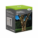 Guirlande solaire extérieure LUCIOLE 200 leds blanc chaud - SMART GARDEN - 21.9m