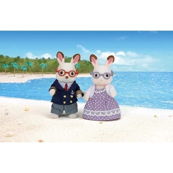 SYLVANIAN FAMILIES - 5190 - Grands-Parents Lapin Chocolat - Les familles