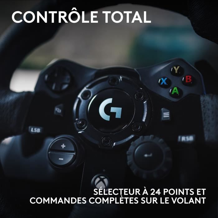 Volant de course et pédales G923 - Logitech G - Compatible Xbox serie X/S, One et PC