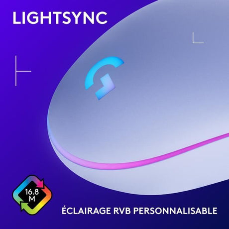 Souris gamer - Filaire - Logitech G - G203 - Lilas