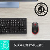 Souris - Sans fil - Logitech - M190 - Rouge