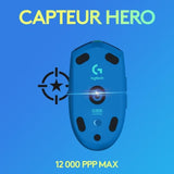 Souris gamer - Sans fil - Logitech G - G305 Lightspeed - Bleu