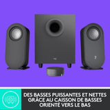 Enceinte PC - Sans fil - Logitech - Z407 - Noir