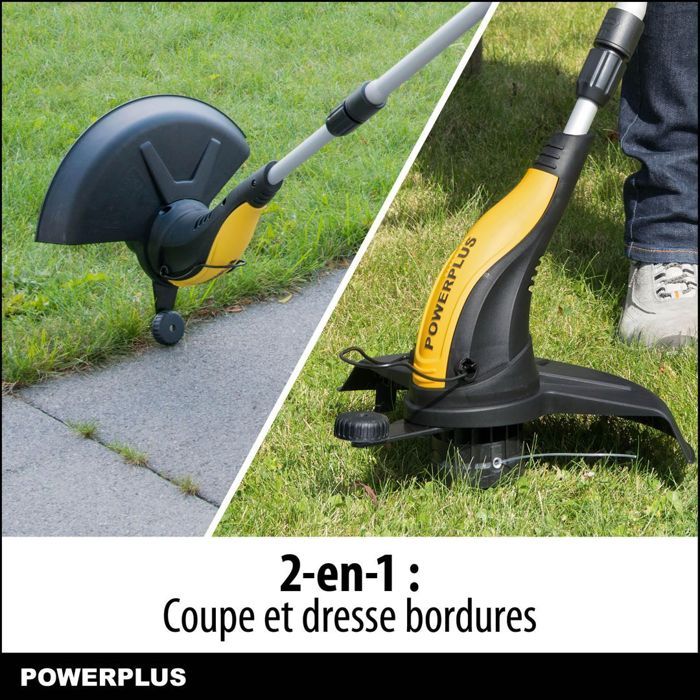 Powerplus Coupe-Bordure Électrique POWXG30033 - 500 W, 320 mm Ø, Jardinage Outillage, Coupe-Herbe & Coupe-Bordures pour votre