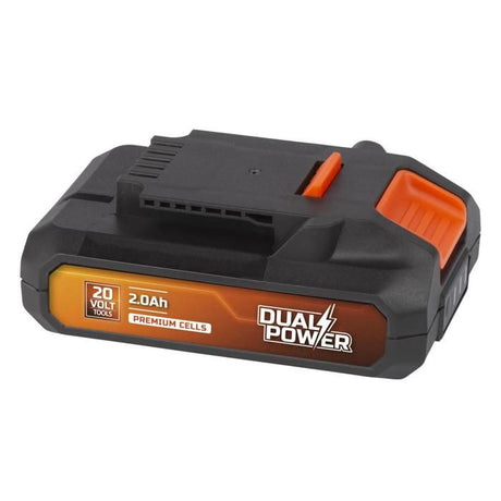 Powerplus Dual Power Batterie POWDP9021, 20V, Capacité de 2000mAh, Technologie de la batterie Li-on, Outils 20 V uniquement