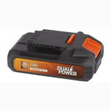 Batterie Dual Power POWDP9021 - pour Outils de Bricolage sans Fil de 20 V - LED d'Indication de Puissance - Plateforme de Batterie