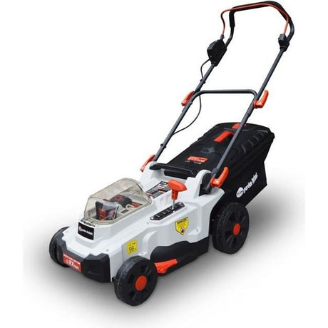 Tondeuse a batterie 37cm 40V - ELEM - TDE40V37-LI2BF - Fonction mulching - Moteur a induction