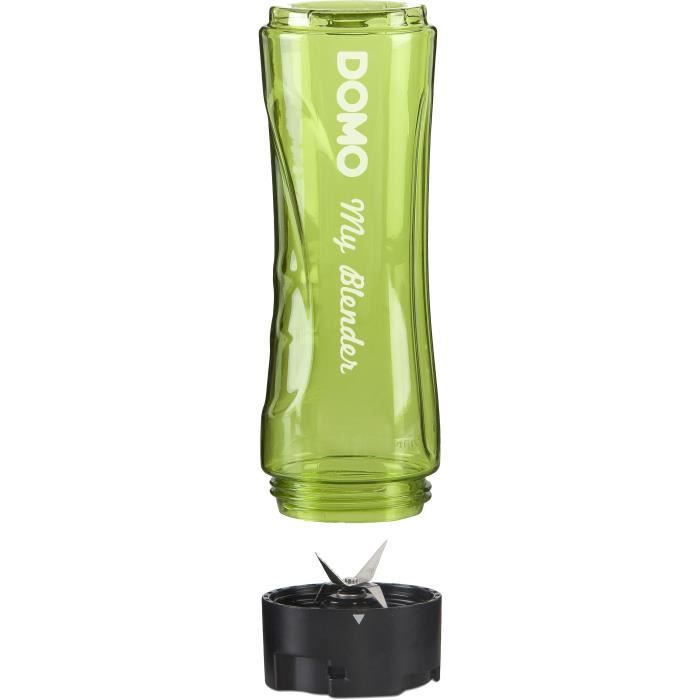 Blender individuel DOMO - DO436BL - 300W - 2 bols 600 ml et 300 ml inclus - vert