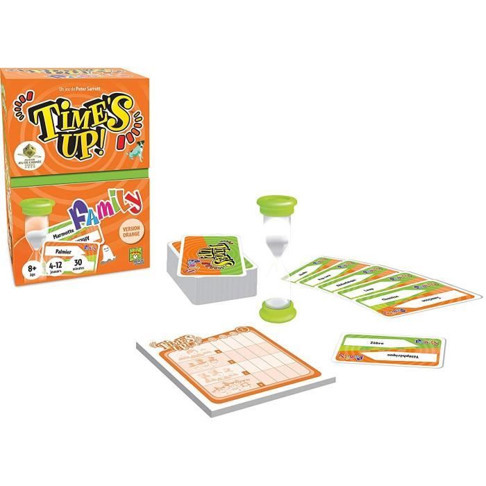 Asmodée - Repos Production - Time's Up! : Family - Version Orange - Jeu de société - a partir de 8 ans - 4 a 12 joueurs - 30