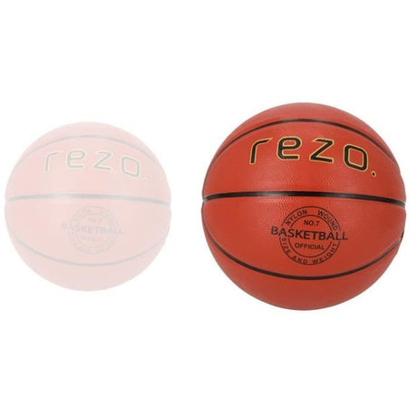 Ballon de basket - REZO - Caoutchouc - Taille 7 - Marron - Polyvalent