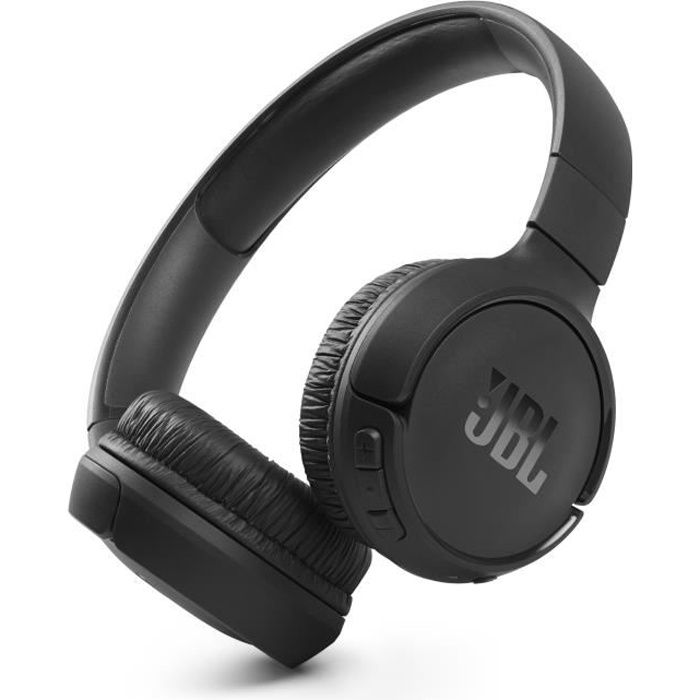 JBL Tune 510 BT - Casque supra-auriculaire sans fil - Son JBL Pure Bass - Bluetooth 5.0 - Jusqu'a 40h d'autonomie - Noir