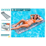 Tapis gonflable - Intex - Bouée - 90620 - Couleur gris - Couleur argent - Mixte