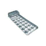 Matelas gonflable de piscine INTEX - 90620 - Appuie-tete intégré - Gris argent