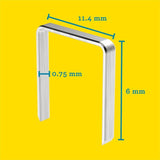 RAPID 5000 agrafes n°53 Rapid Agraf 6mm