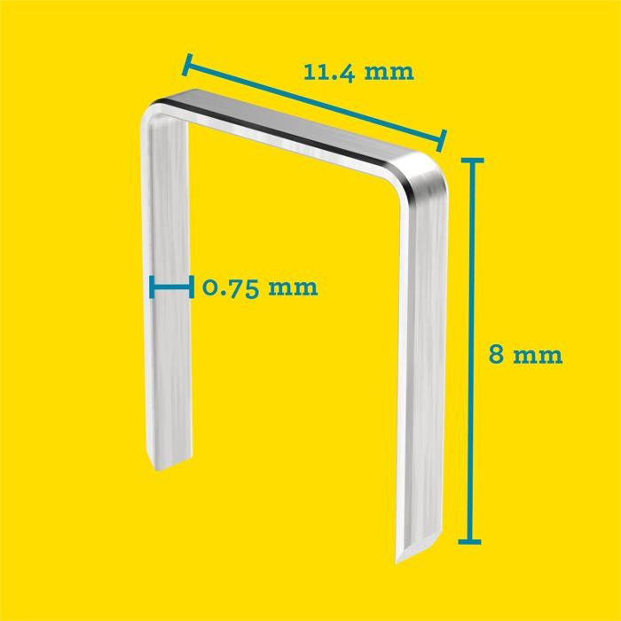 RAPID 5000 agrafes n°53 Rapid Agraf 8mm