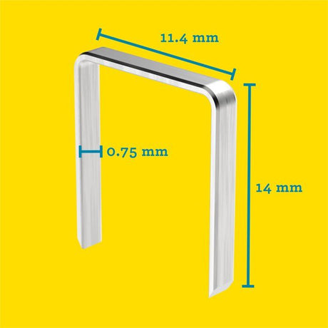 RAPID 5000 agrafes n°53 Rapid Agraf 14mm