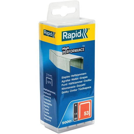 RAPID 5000 agrafes n°53 Rapid Agraf 14mm
