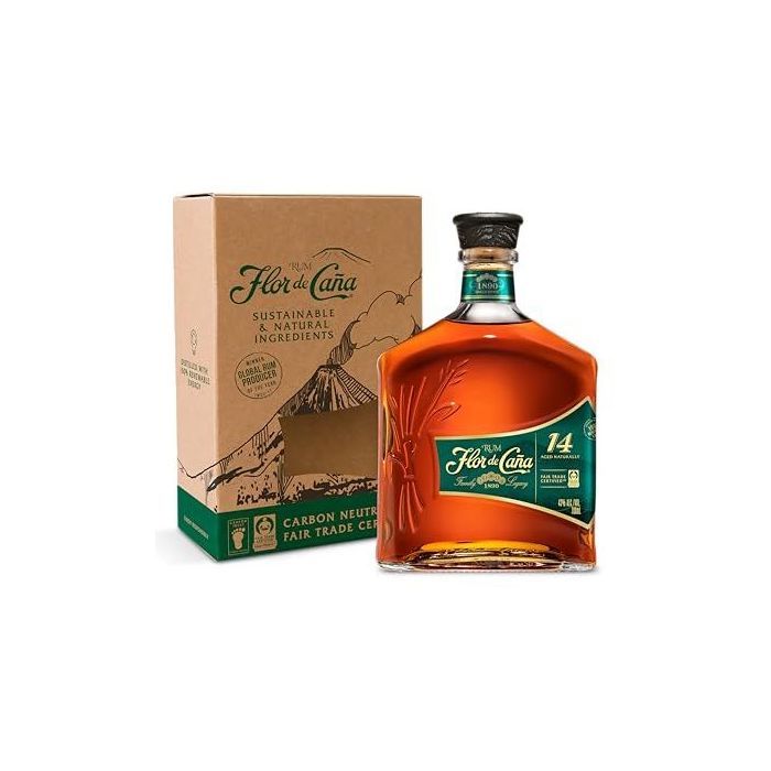 Flor de Caña - 14 ans - Rhum Vieux - Nicaragua - 43,0% Vol - 70cl avec etui